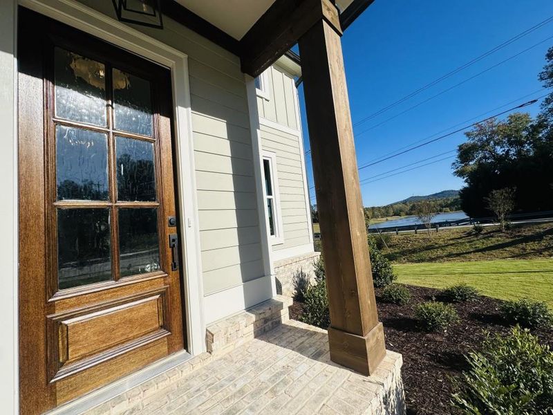 Exterior details and patio area of a home in Hillshire, Cumming (Image 22).
