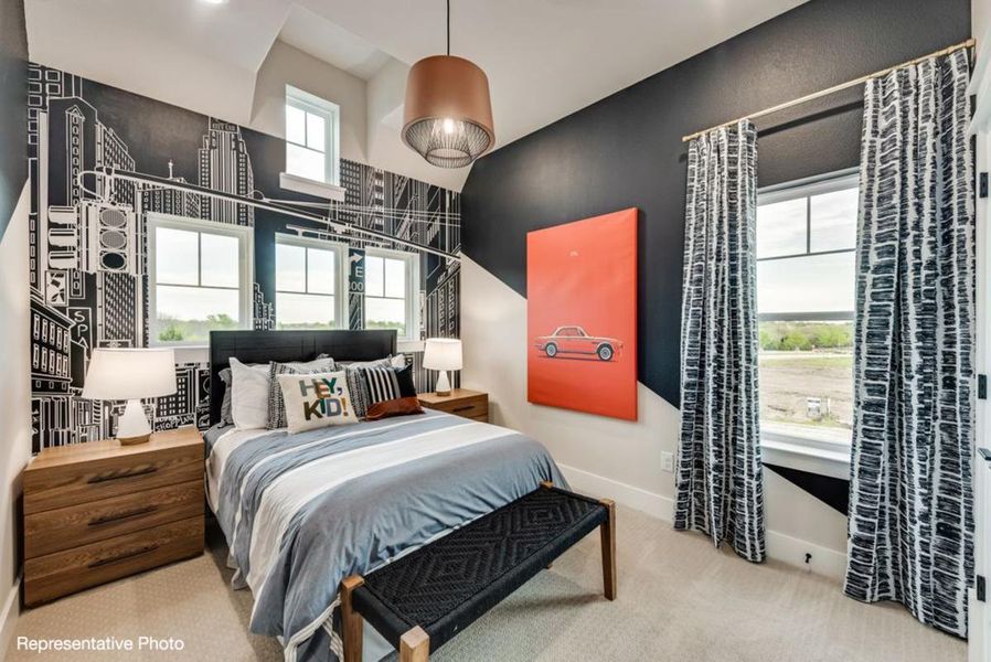 Furnished interior view inside a new home in Chatham Reserve, Providence Village (Image 17).
