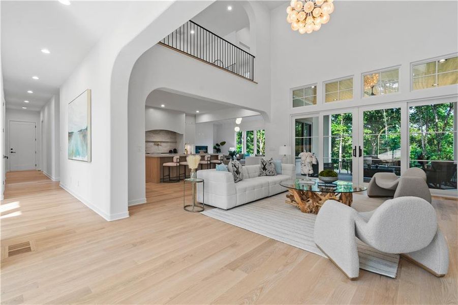 Furnished interior view inside a new home in , Alpharetta (Image 73).