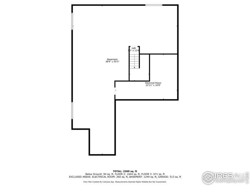 Basement floor plan