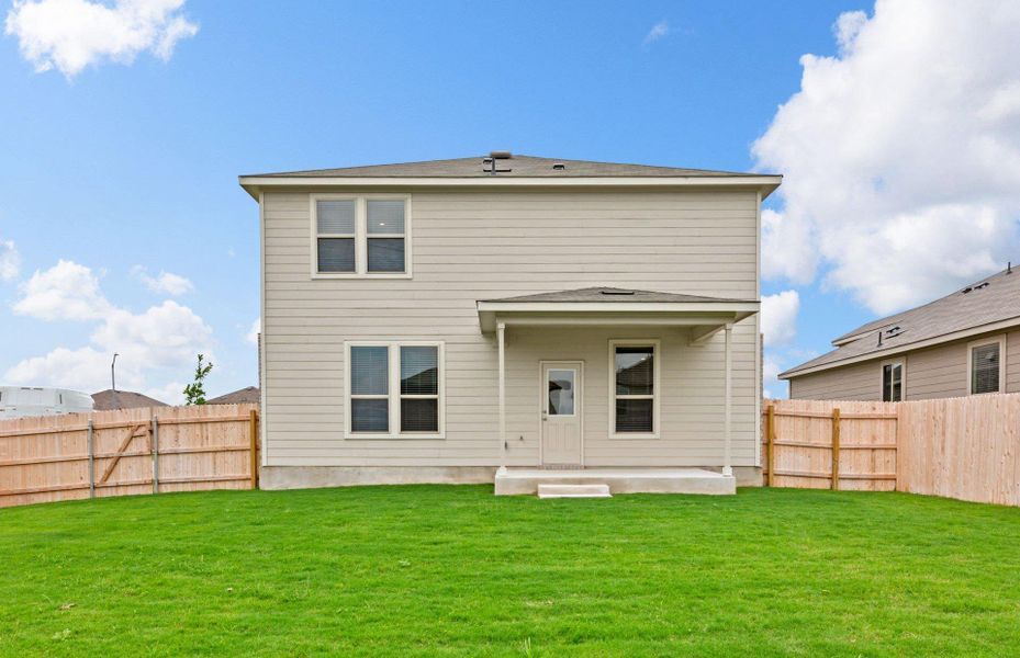 Front exterior of a new home in Sonterra, Jarrell, TX, highlighting curb appeal (Image 1). Front exterior of a new home in Sonterra, Jarrell, TX, highlighting curb appeal (Image 1).