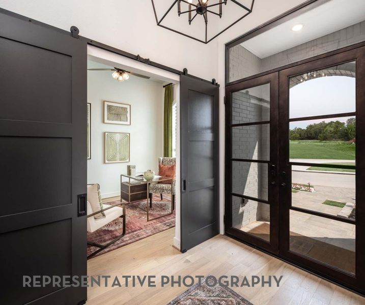 Furnished interior view inside a new home in Legacy, League City (Image 5).