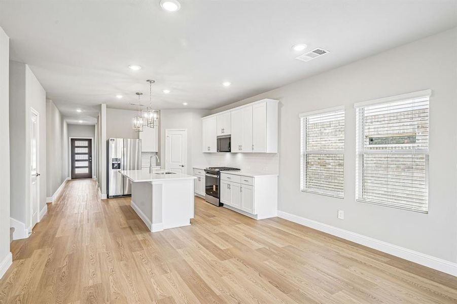 Furnished interior view inside a new home in Tesoro at Chisholm Trail Ranch, Crowley (Image 9).