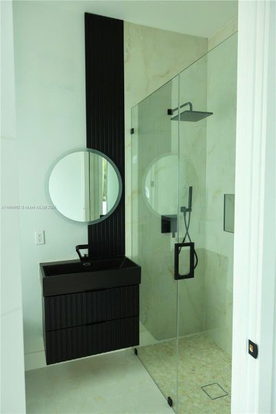 Furnished interior view inside a new home in , Miami (Image 9).