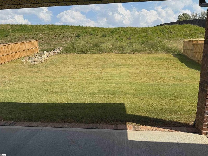 Exterior details and patio area of a home in Bracken Woods, Piedmont (Image 2). Exterior details and patio area of a home in Bracken Woods, Piedmont (Image 2).