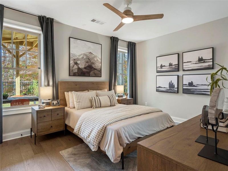 Furnished interior view inside a new home in , Suwanee (Image 49).