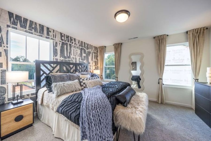 Representative furnished interior of a home built from the Myka TH by True Homes in Dukes Ridge, Charlotte (Image 11).