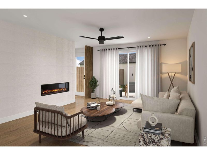 Furnished interior view inside a new home in , Denver (Image 28).