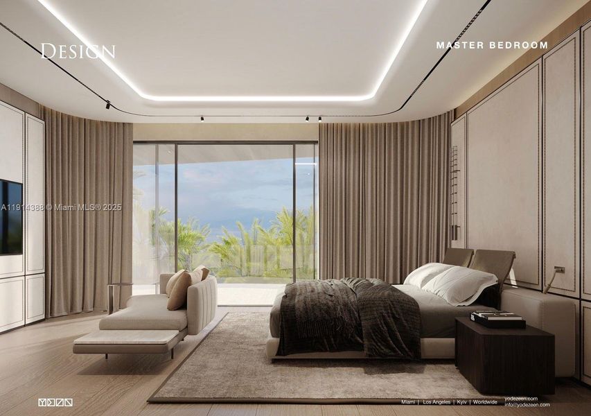 Furnished interior view inside a new home in , Miami Beach (Image 5).