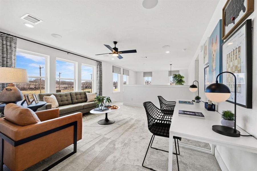 Furnished interior view inside a new home in North Square at Uptown, Celina (Image 20).