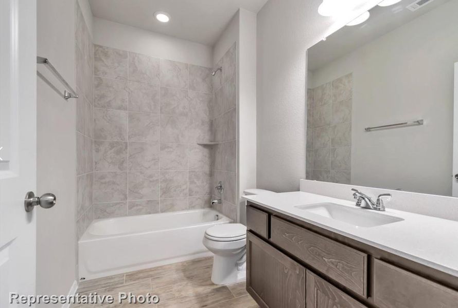 Furnished interior view inside a new home in Hunters Crossing, Sealy (Image 8).