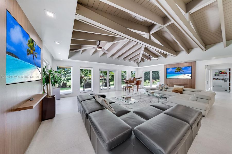 Furnished interior view inside a new home in , Coral Gables (Image 34).