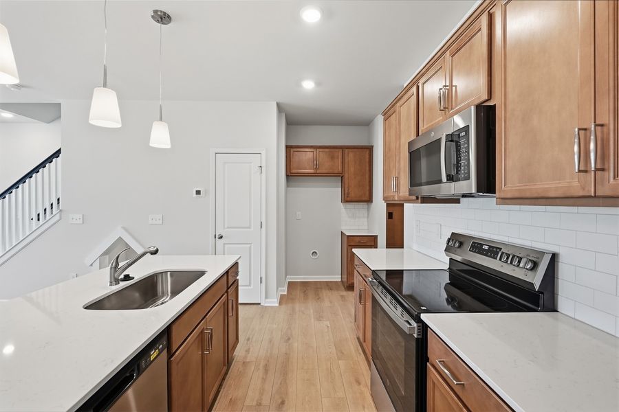 Furnished interior view inside a new home in Nichols Landing, Charlotte (Image 7).
