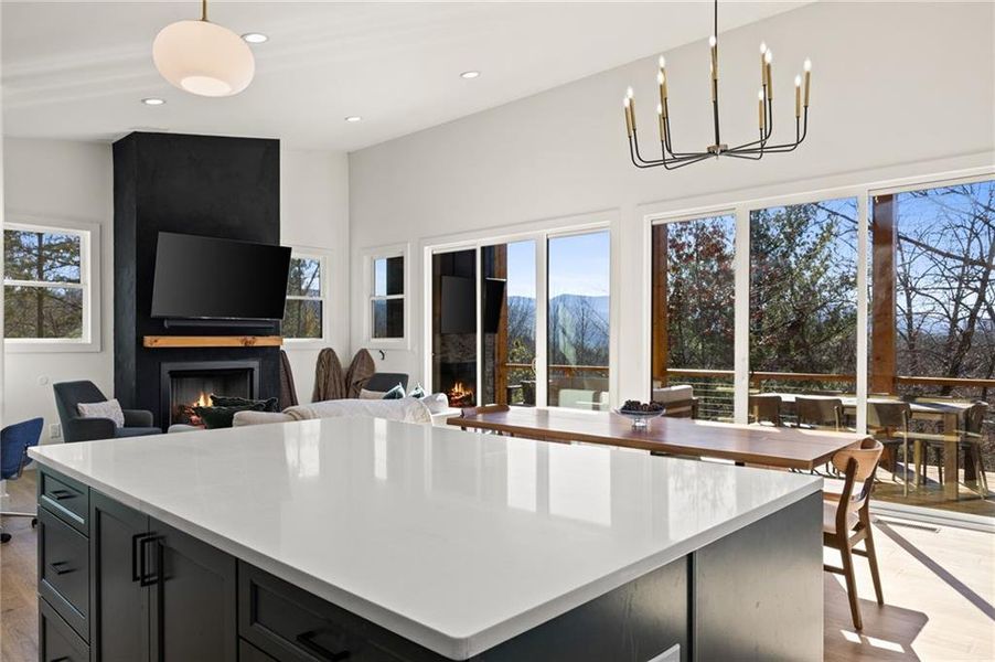 Furnished interior view inside a new home in , Blue Ridge (Image 7).