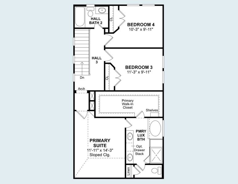 2D floor plan layout of this home in Cloverdale, Houston, TX (Image 28). 2D floor plan layout of this home in Cloverdale, Houston, TX (Image 28).