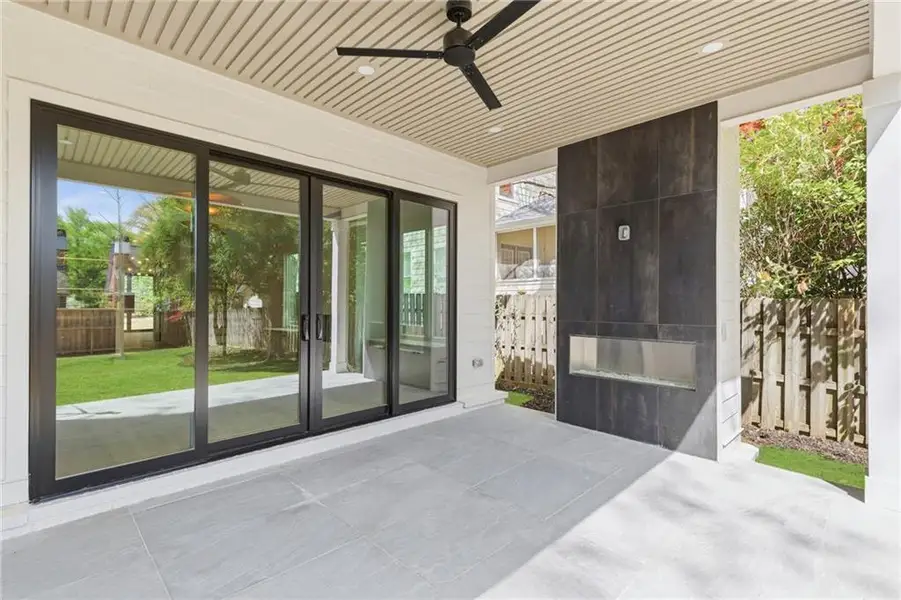 Exterior details and patio area of a home in , Atlanta (Image 3).