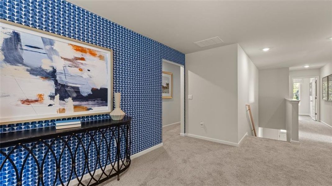 Furnished interior view inside a new home in Jackson Landing, Jefferson (Image 65). Furnished interior view inside a new home in Jackson Landing, Jefferson (Image 65).