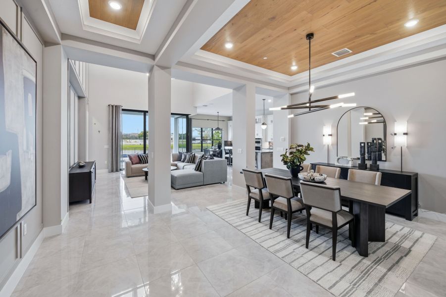 Representative furnished interior of a home built from the Livingston II by Pulte Homes in Marigold, Davie (Image 13).