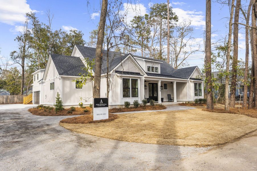 Front exterior of a new home in , Summerville, SC, highlighting curb appeal (Image 28).