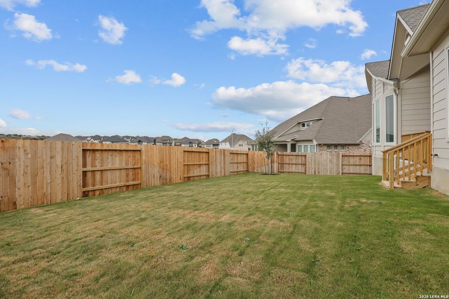 Exterior details and patio area of a home in Homestead, Schertz (Image 4).