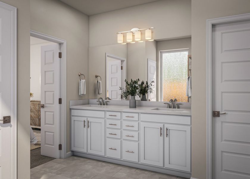 Furnished interior view inside a new home in Flora, Hutto (Image 10).