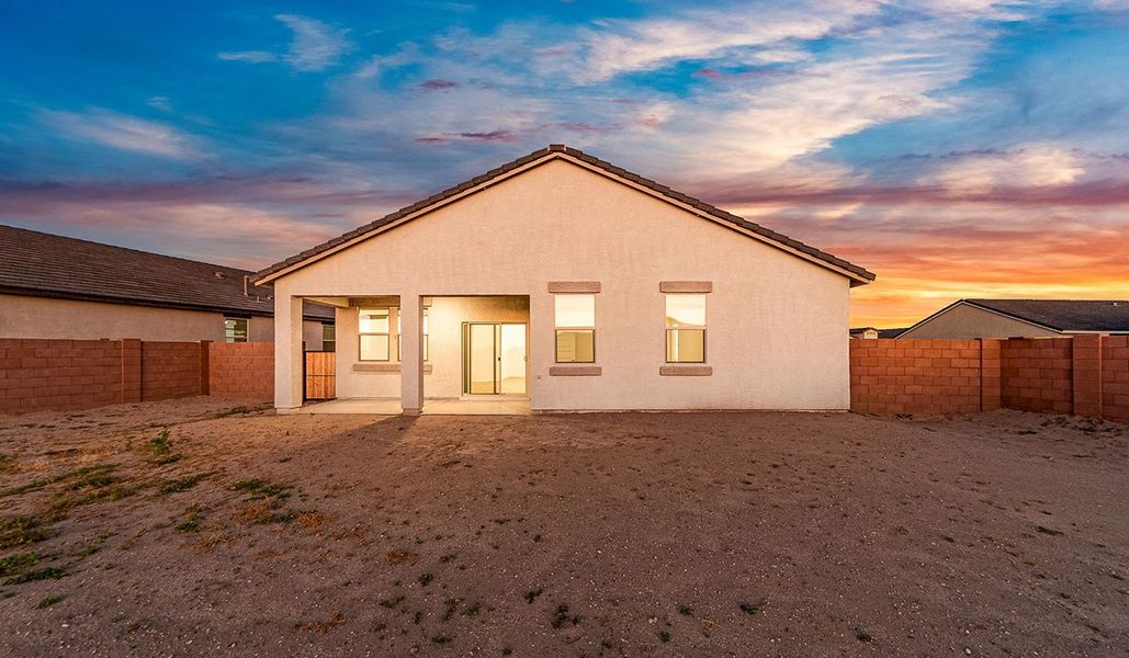 Representative exterior details of a home built from the Dalea by D.R. Horton in Barnett Village, Marana (Image 27).