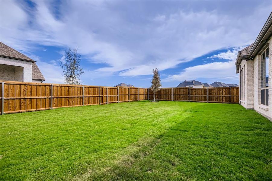 View of fenced backyard View of fenced backyard