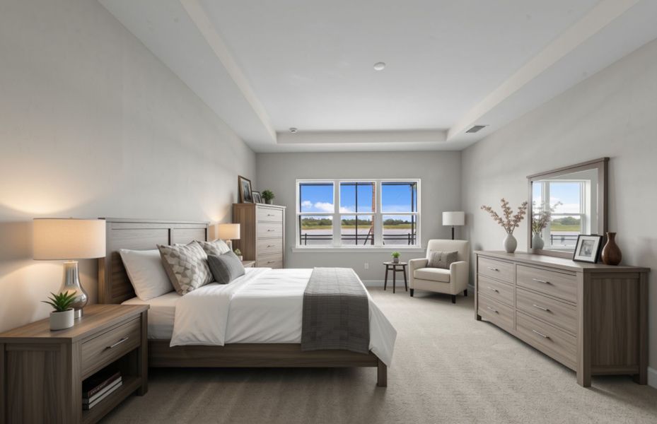Furnished interior view inside a new home in Del Webb Oak Creek, North Fort Myers (Image 14).