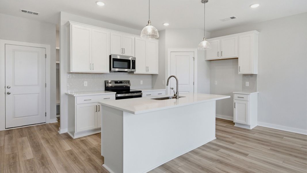 Various kitchen cabinets for convenience