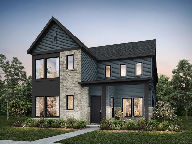 Representative exterior photo of a completed home built from the Selwyn by Tri Pointe Homes in Addison Hill, Charlotte, NC (Image 5). Representative exterior photo of a completed home built from the Selwyn by Tri Pointe Homes in Addison Hill, Charlotte, NC (Image 5).