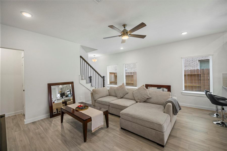 Furnished interior view inside a new home in Sorella, Tomball (Image 9).