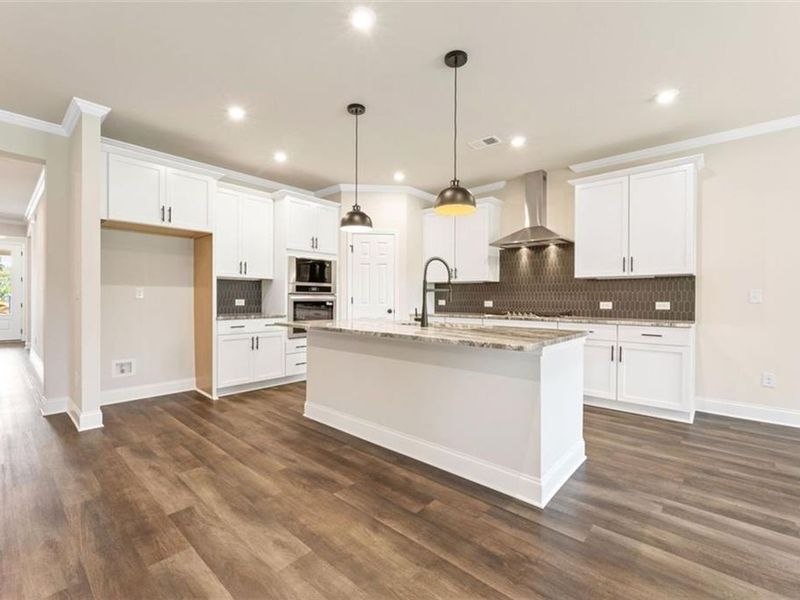 Furnished interior view inside a new home in Wehunt Meadows, Hoschton (Image 6).
