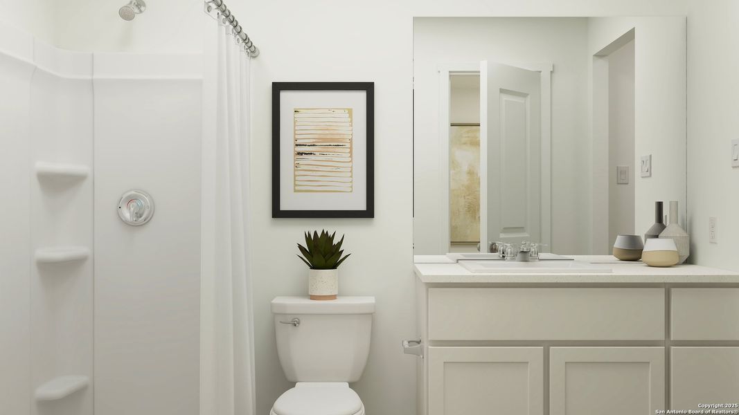 Furnished interior view inside a new home in Tres Laurels: Wellton Collection, San Antonio (Image 9).