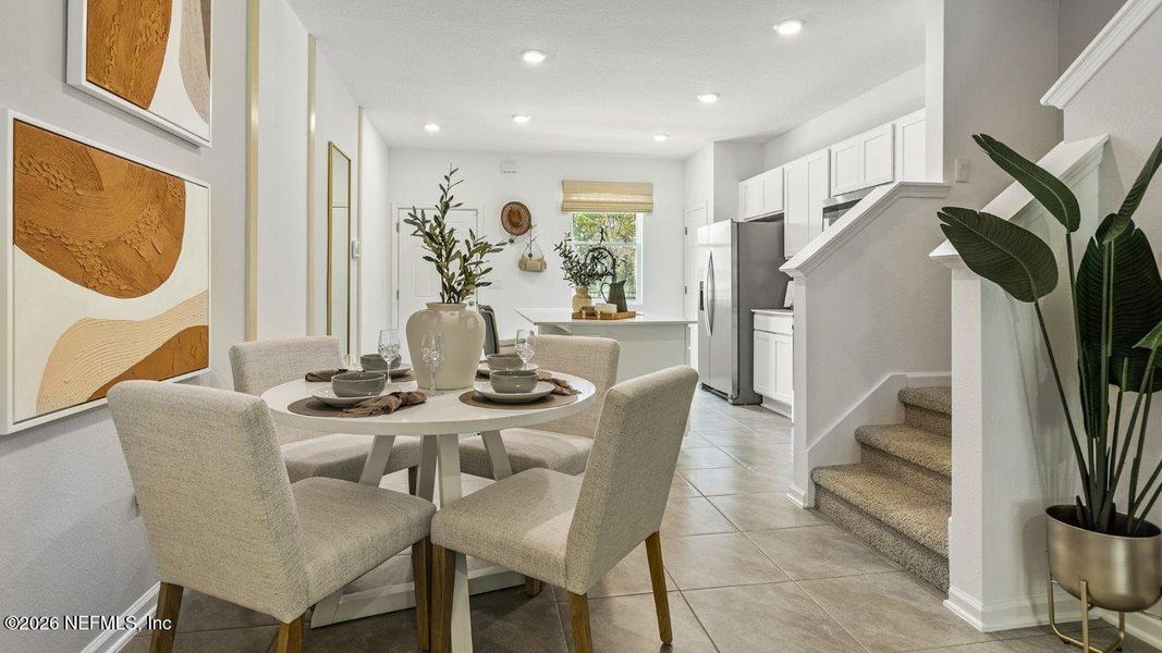 Furnished interior view inside a new home in Cordera Townhomes, St. Augustine (Image 15).