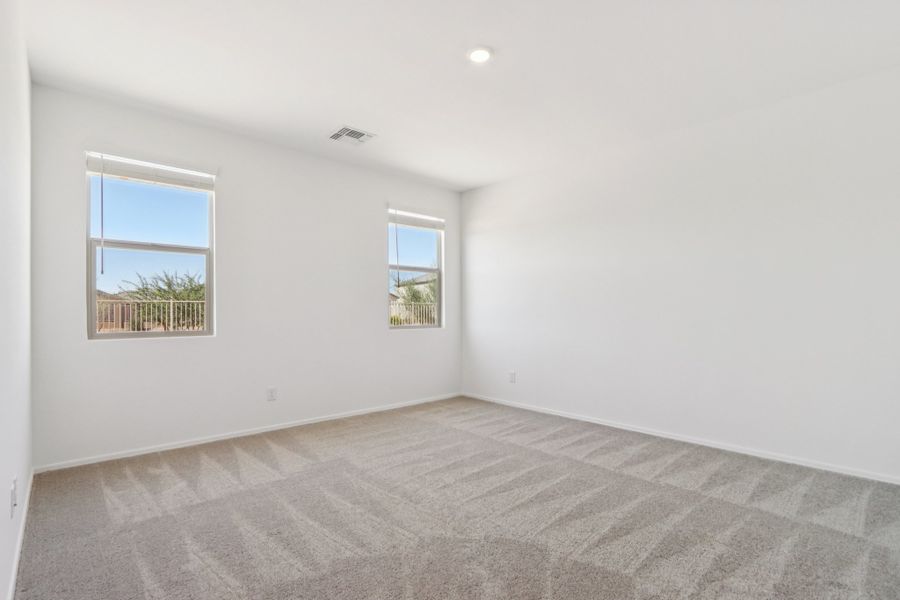 Primary suite. Finishes and options may vary by community.