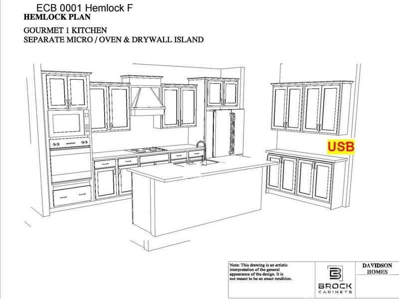 Exterior rendering of this home design in Enclave at Belmont, Belmont, NC (Image 3).