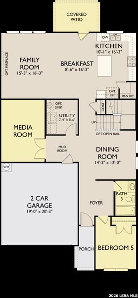 2D floor plan layout of this home in Arcadia Ridge, San Antonio, TX (Image 3). 2D floor plan layout of this home in Arcadia Ridge, San Antonio, TX (Image 3).