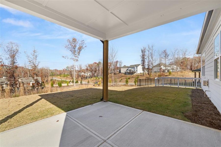 Exterior details and patio area of a home in Falcon Landing, Gainesville (Image 27).