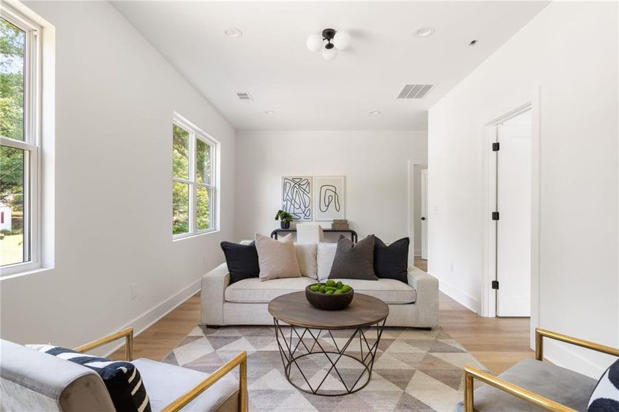 Furnished interior view inside a new home in , Atlanta (Image 34).