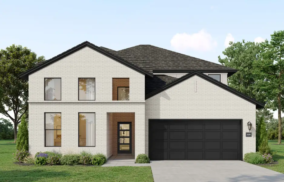 Representative exterior photo of a completed home built from the Astoria 50s by First America Homes in Weltner Farms 50s, New Braunfels, TX (Image 3).