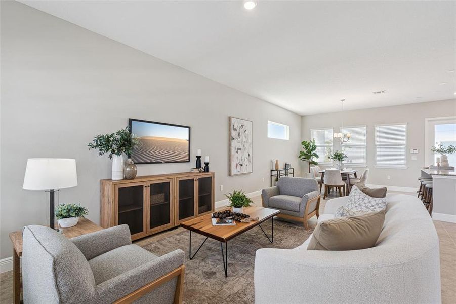 Furnished interior view inside a new home in Laureate Park, Orlando (Image 17).