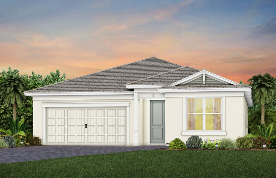Representative exterior photo of a completed home built from the Coral by Pulte Homes in SeaFlower, Bradenton, FL (Image 23).