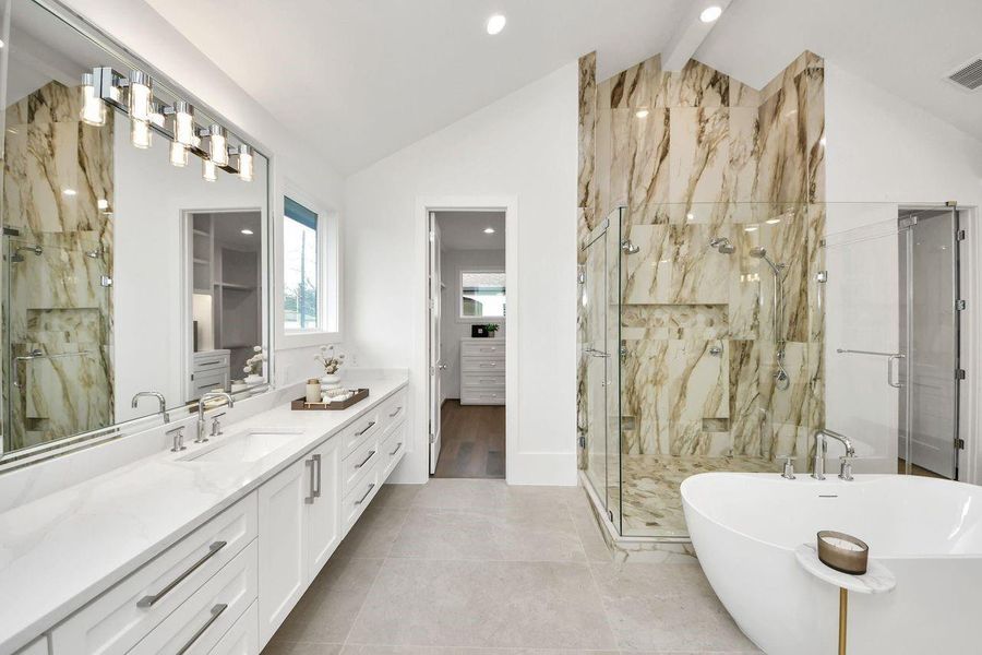 Furnished interior view inside a new home in , Houston (Image 34).