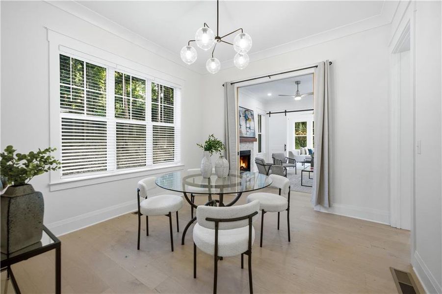 Furnished interior view inside a new home in , Decatur (Image 50).