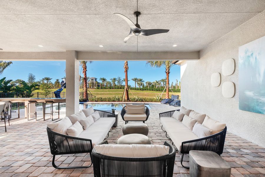 Representative exterior details of a home built from the Amethyst by GL Homes in Valencia Ridge (55+), Wesley Chapel (Image 3).