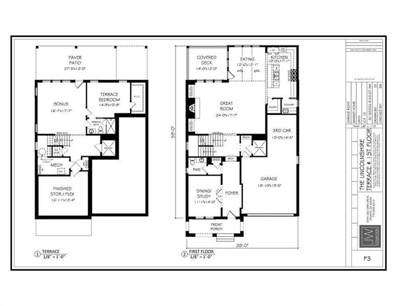 2D floor plan layout of this home in Laurel View, Suwanee, GA (Image 5).