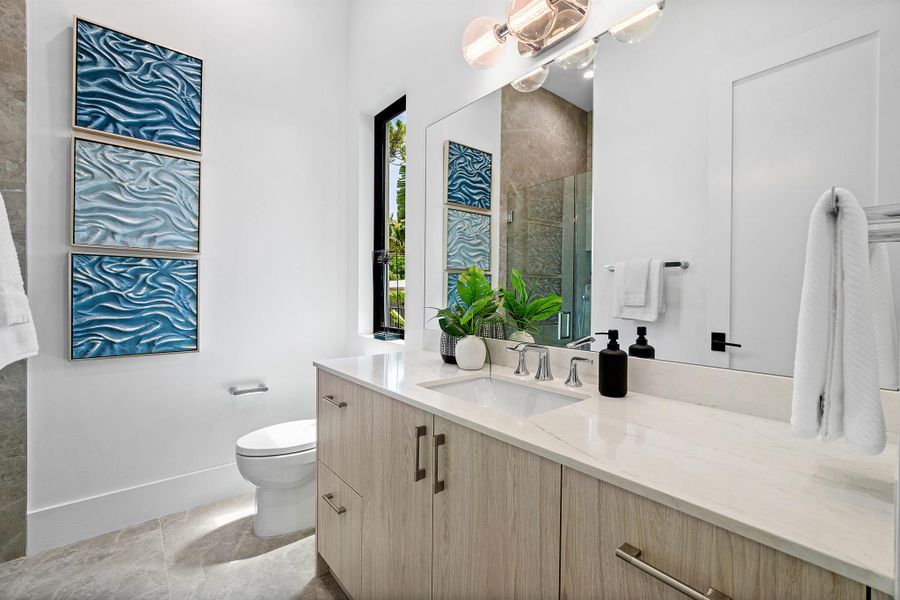 Furnished interior view inside a new home in , Delray Beach (Image 35).