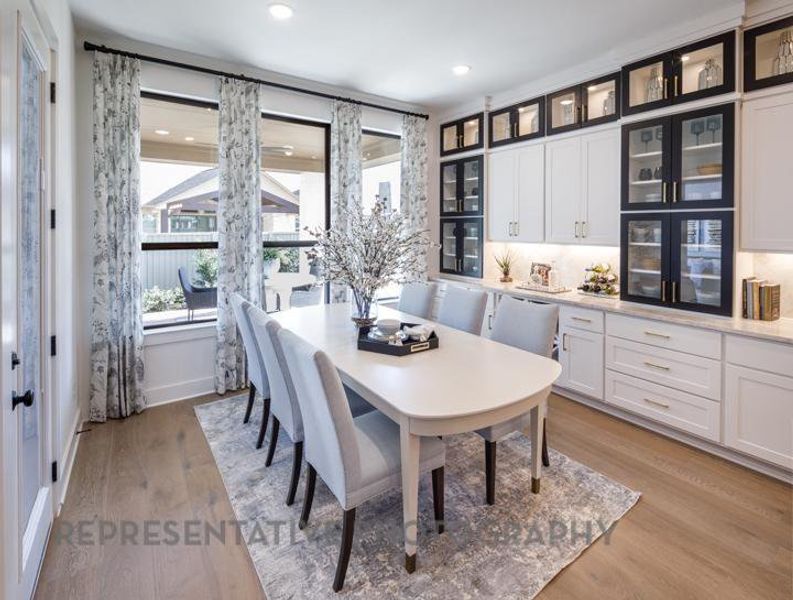 Furnished interior view inside a new home in Cambridge Crossing: 74ft. lots, Celina (Image 3).