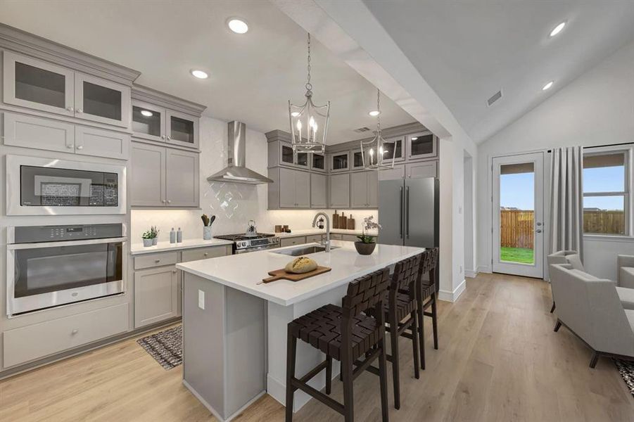 Furnished interior view inside a new home in Timberbrook, Justin (Image 11). Furnished interior view inside a new home in Timberbrook, Justin (Image 11).
