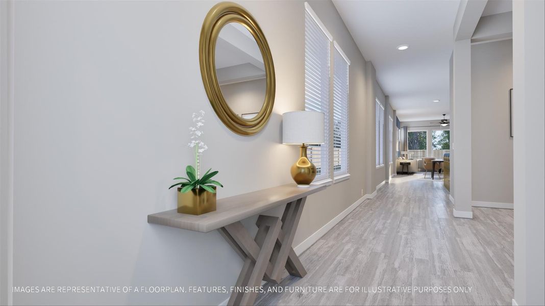 Furnished interior view inside a new home in La Segarra 40', Brookshire (Image 4).